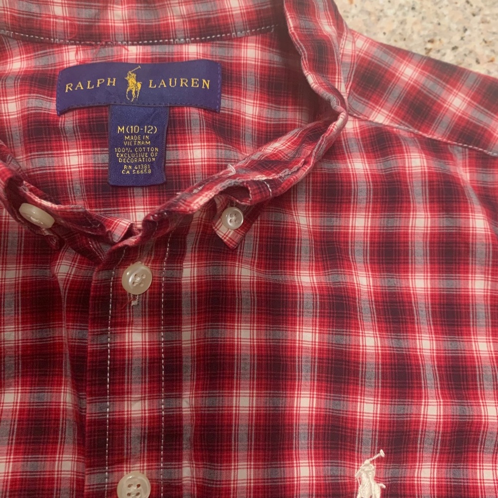 Polo boys plaid button down - Picture 2 of 3